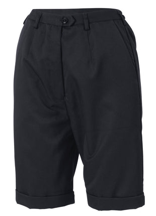 Ladies Poly/Viscose Flat Front Shorts (DN-4551)