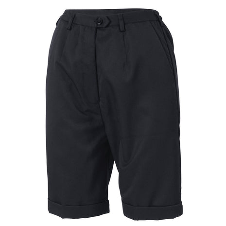 Ladies Poly/Viscose Flat Front Shorts (DN-4551)