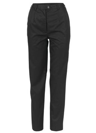 Ladies Poly/Viscose Flat Front Pants (DN-4552)