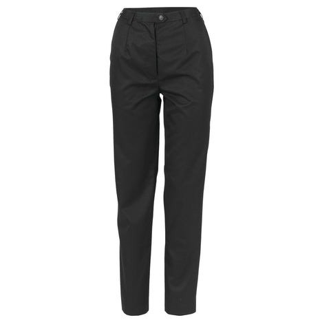 Ladies Poly/Viscose Flat Front Pants (DN-4552)