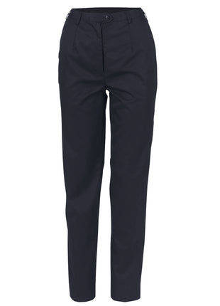 Ladies Poly/Viscose Flat Front Pants (DN-4552)