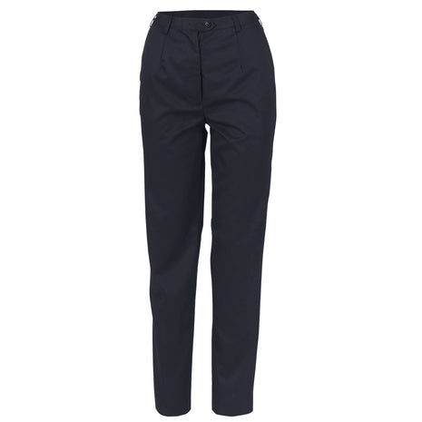 Ladies Poly/Viscose Flat Front Pants (DN-4552)