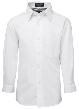 Kids Long Sleeve Poplin Shirt (JB-4PK)