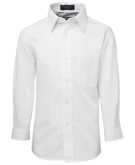 Kids Long Sleeve Poplin Shirt (JB-4PK)