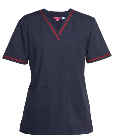 Contrast Ladies Scrubs Top (JB-4SCT1)
