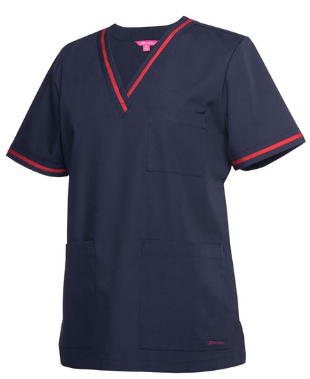 Contrast Ladies Scrubs Top (JB-4SCT1)
