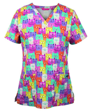 Ladies Scrub Top Printed (JB-4STP1)