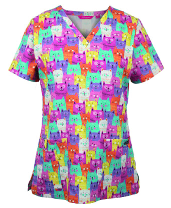 Ladies Scrub Top Printed (JB-4STP1)