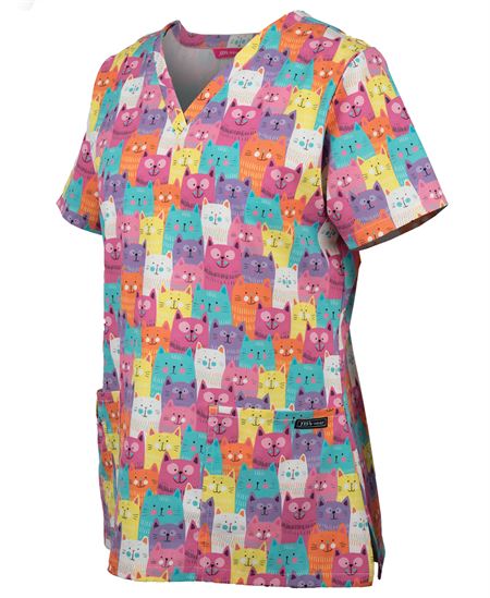 Ladies Scrub Top Printed (JB-4STP1)