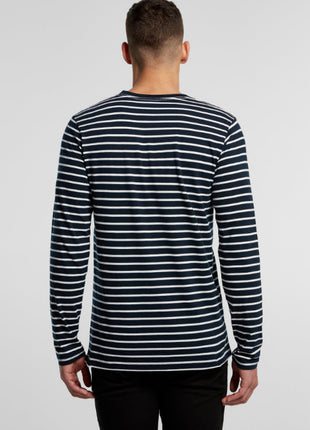 Mens Match Stripe Long Sleeve T-Shirt (AS-5031)