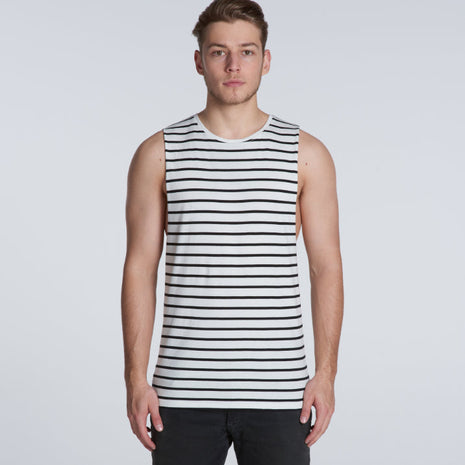 Mens Barnard Stripe Tank Top (AS-5032)