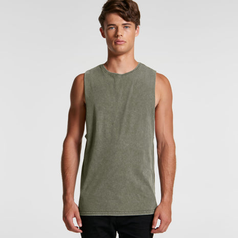 Mens Stone Wash Barnard Tank Top (AS-5039)