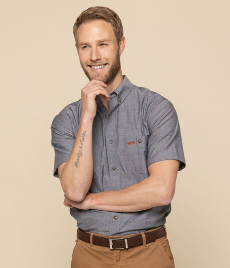 Icon Mens The Iconic Gloweave 5045 Short Sleeve Work Shirt (GW-5045SN)