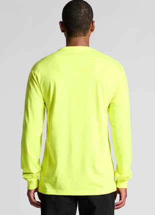 Mens Block Long Sleeve T-Shirt (Safety Colours) (AS-5054F)