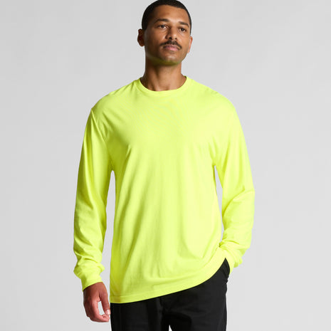 Mens Block Long Sleeve T-Shirt (Safety Colours) (AS-5054F)