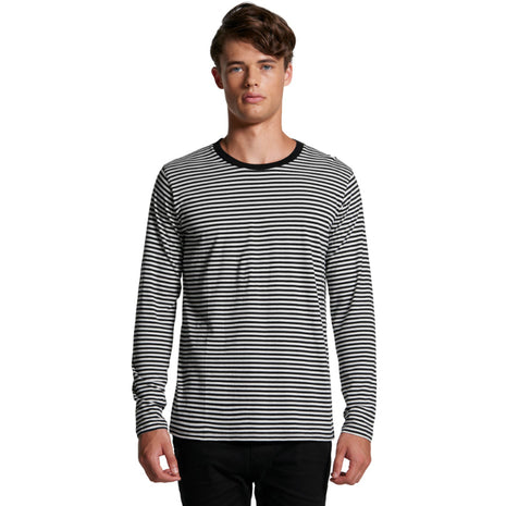 Mens Bowery Stripe Long Sleeve T-Shirt (AS-5061)