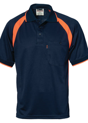 Cool-Breathe Contrast Polo - Short Sleeve (DN-5216)