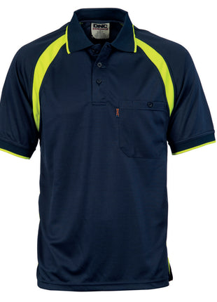 Cool-Breathe Contrast Polo - Short Sleeve (DN-5216)