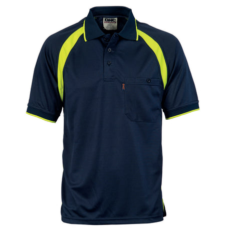 Cool-Breathe Contrast Polo - Short Sleeve (DN-5216)