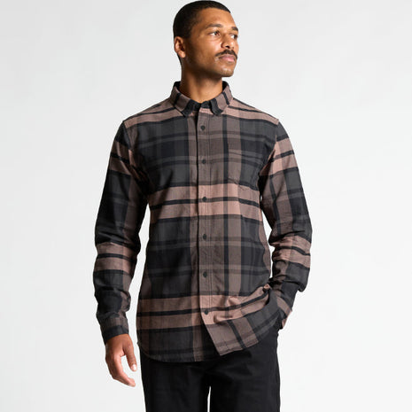 Mens Plaid Oxford Shirt (AS-5401P)