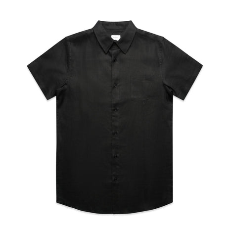 Mens Linen Short Sleeve Shirt (AS-5420)