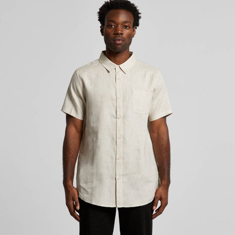 Mens Linen Short Sleeve Shirt (AS-5420)
