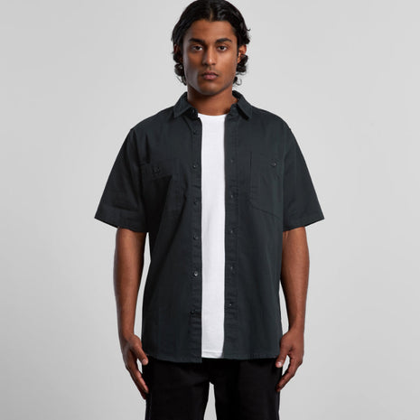 Mens Work Short Sleeve Shirt (AS-5421)