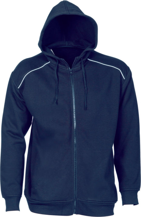 Mens Contast Piping Fleecy Hoodie (DN-5422)
