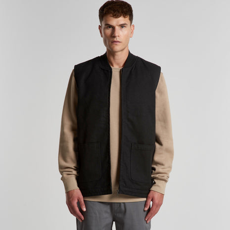 Mens Canvas Heavy Vest (AS-5528)