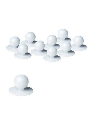 Chefs Button White (100Pcs/Poly Bag) (JB-5BT)