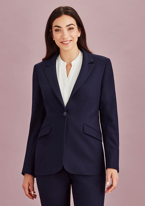 Siena Womens One Button Longline Jacket (BZ-60717)