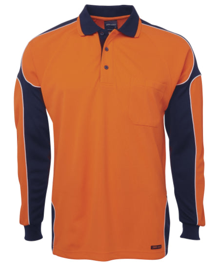 Hi Vis 4602.1 Long Sleeve Arm Panel Polo (JB-6AP4L)
