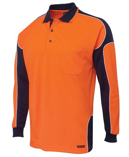 Hi Vis 4602.1 Long Sleeve Arm Panel Polo (JB-6AP4L)