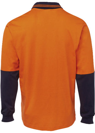 Hi Vis Long Sleeve Cotton Polo (JB-6CPHL)