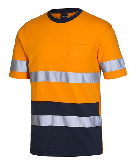 Hi Vis (D+N) Cotton T-Shirt (JB-6DNTC)