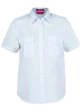 Ladies Short Sleeve Epaulette Shirt (JB-6ESS1)