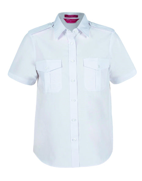 Ladies Short Sleeve Epaulette Shirt (JB-6ESS1)