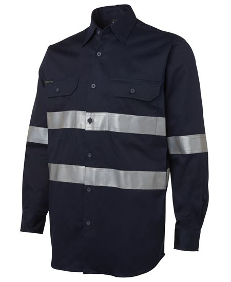 Long Sleeve 190G Work Shirt With Reflective Tape (JB-6HDNL)