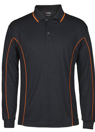 Podium Long Sleeve Piping Polo (JB-7PIPL)