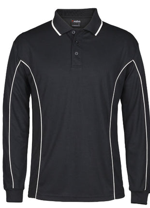 Podium Long Sleeve Piping Polo (JB-7PIPL)