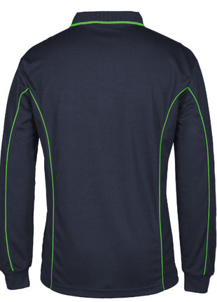 Podium Long Sleeve Piping Polo (JB-7PIPL)