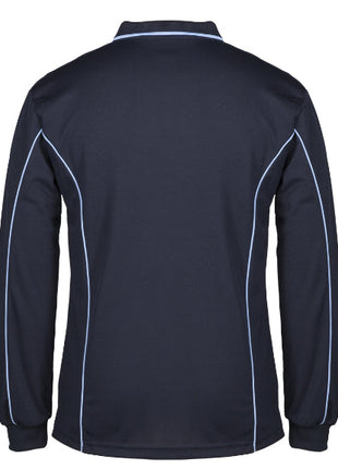 Podium Long Sleeve Piping Polo (JB-7PIPL)