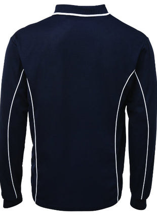 Podium Long Sleeve Piping Polo (JB-7PIPL)