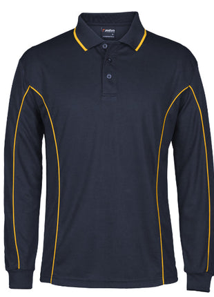 Podium Long Sleeve Piping Polo (JB-7PIPL)