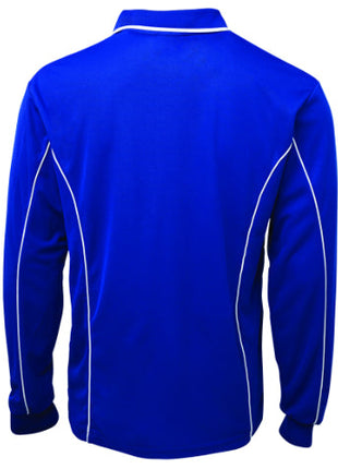 Podium Long Sleeve Piping Polo (JB-7PIPL-AX)