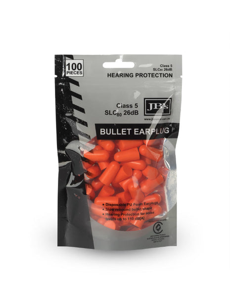 Bullet Shaped Earplug (100 Pieces) (JB-8P040)