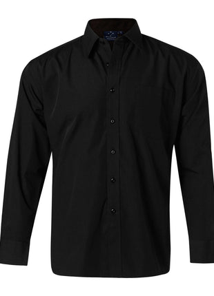 Mens Poplin Shirt Long Sleeve (WS-BS01L)