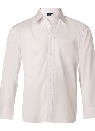 Mens Poplin Shirt Long Sleeve (WS-BS01L)
