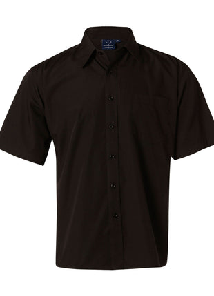 Mens Poplin Shirt Short Sleeve (WS-BS01S)