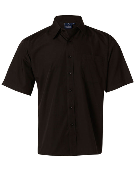 Mens Poplin Shirt Short Sleeve (WS-BS01S)
